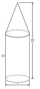 Find the volume of the solid. Options: 36 units^3 88 units^3 114.75 units^3 196 units-example-1