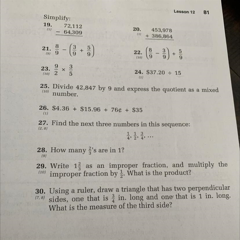 29. Write iſ as an improper fraction, and multiply the improper fraction by . What-example-1