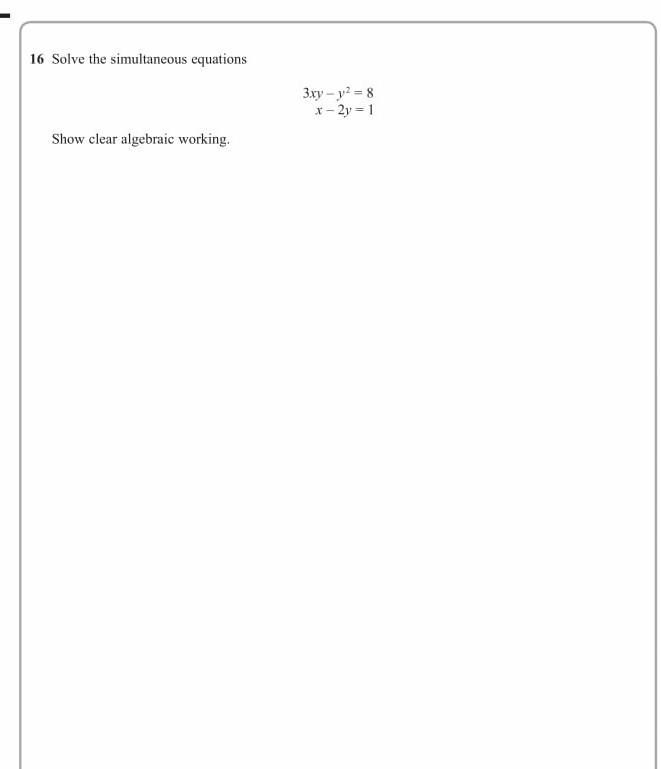 Solve the simultaneous equation-example-1