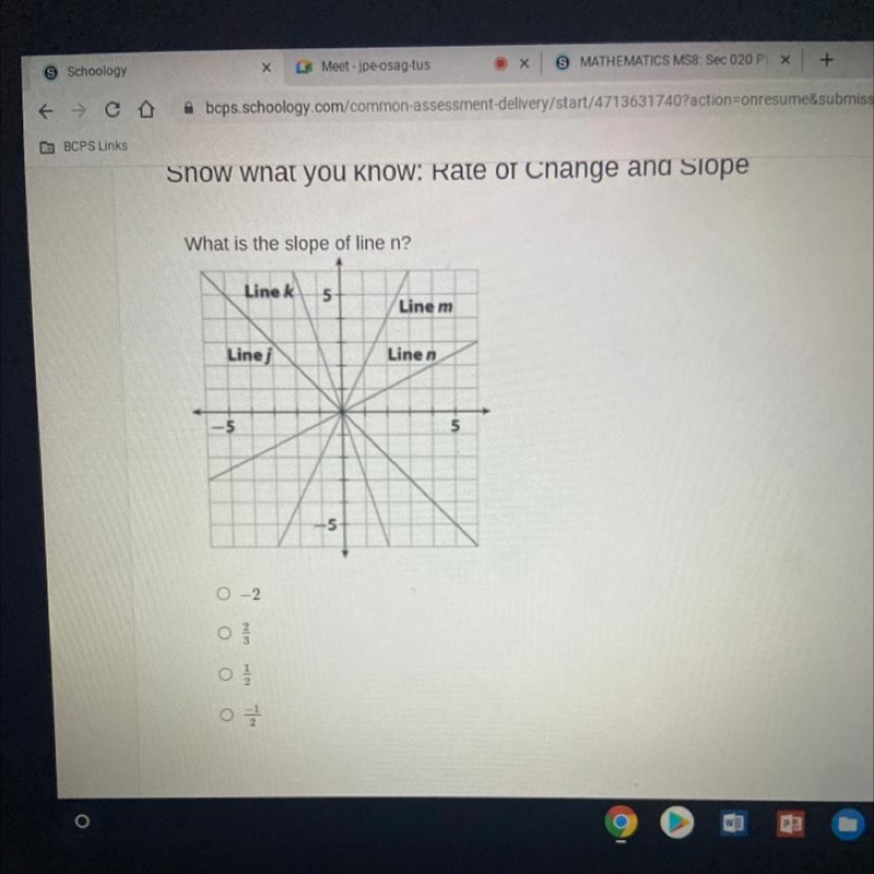 What is the slop of line n-example-1