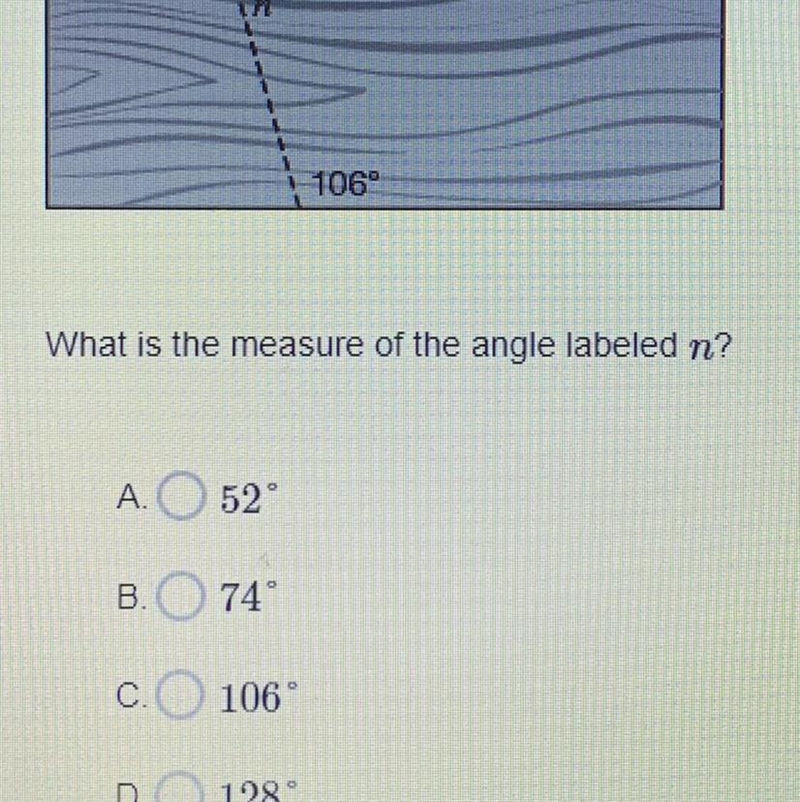 What is the measure of the angle labeled n?-example-1