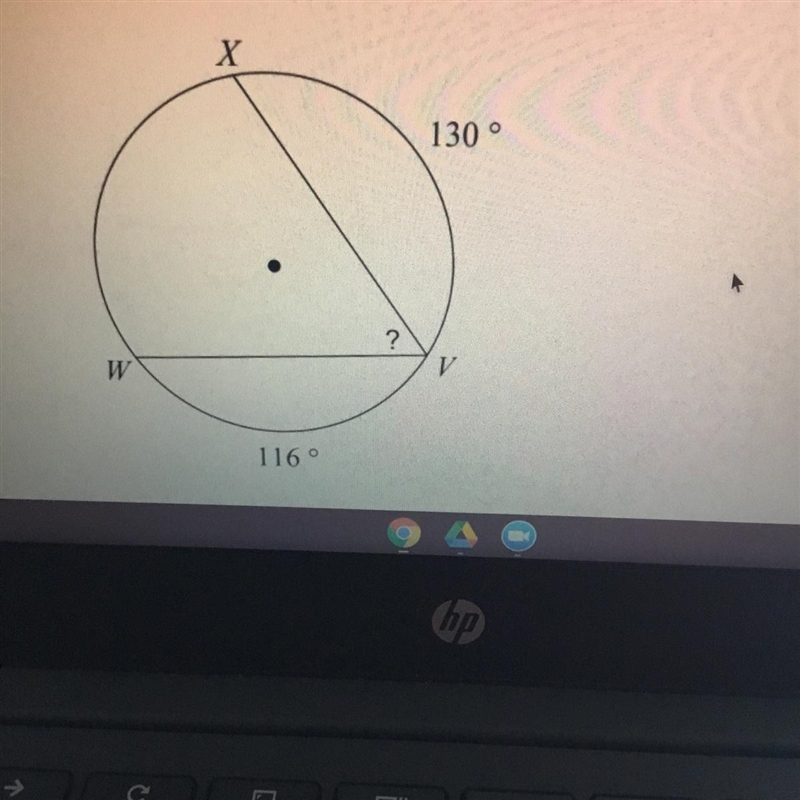 Find the measure of the arc or angle indicated.-example-1