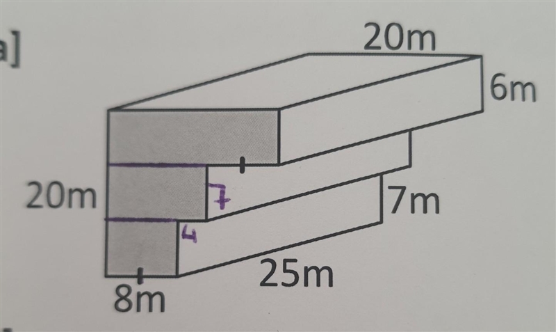 Calculate the surface are of the following prism: ​-example-1