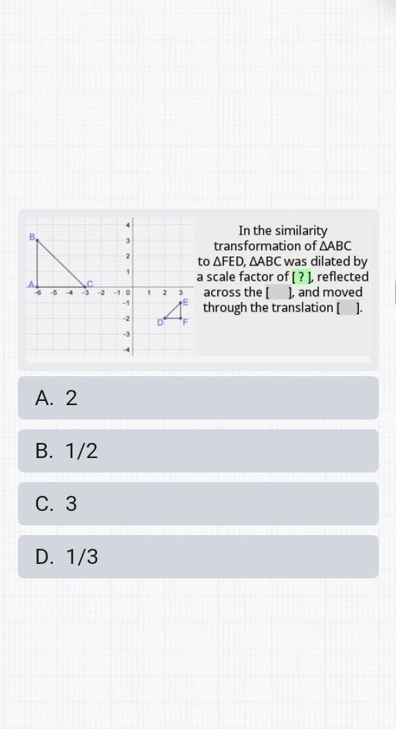 Similarities transformations​-example-1