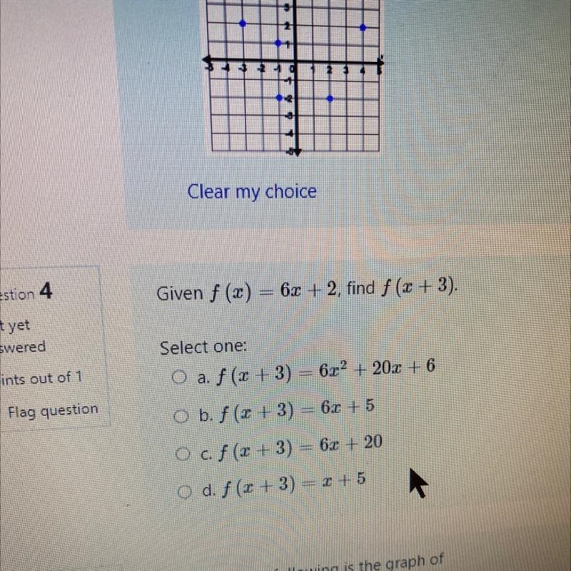 F(x) = 6x+2, find f (x+3)-example-1