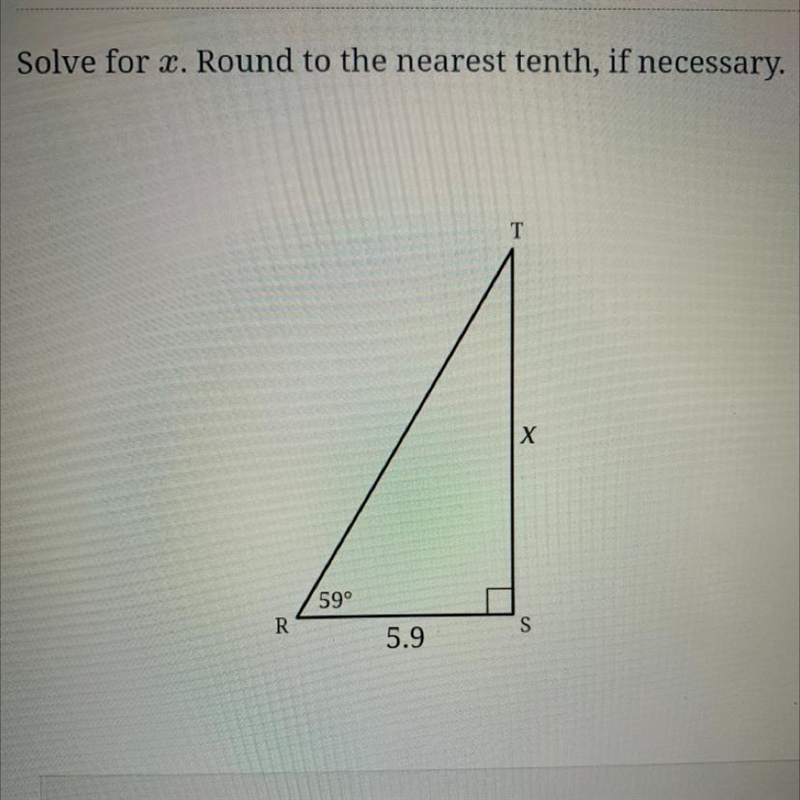 Please solve for x. Round to nearest tenth, if necessary.-example-1