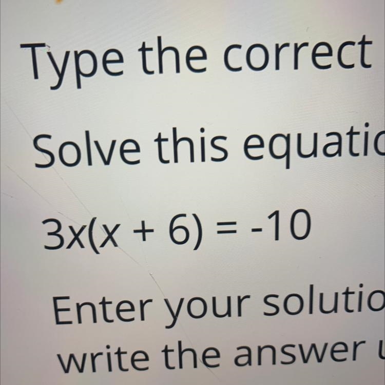 What quadratic formula do I need to use to solve 3x(x+6)=-1-example-1