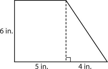 Find the area of the figure below. Use numbers only in your answer. The area is in-example-1