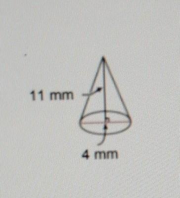 Find the volume of the cone. please help me.​-example-1