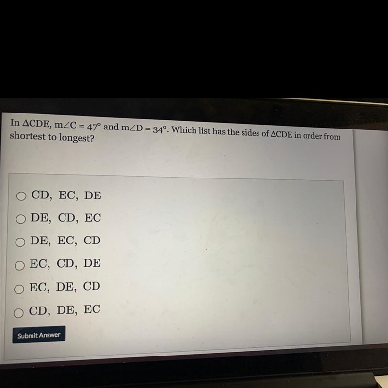 Which answer choice would be correct and why?-example-1