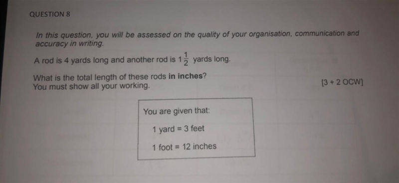 QUESTION 8 In this question, you will be assessed on the quality of your organisation-example-1