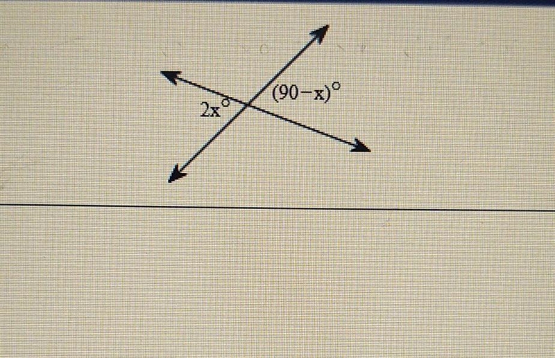 Can you figure out what 2x° equals and (90-x)°​-example-1