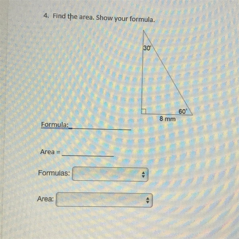 Hi!! what’s the area and formula for this problem?-example-1