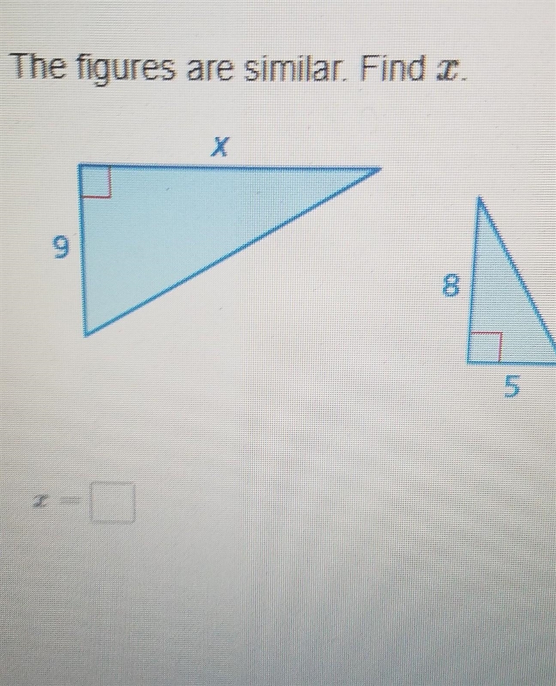 The figures are similar find X ​-example-1