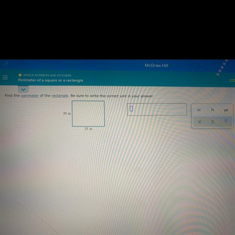 Find the perimeter of the rectangle. Be sure to write the correct unit in your answer-example-1