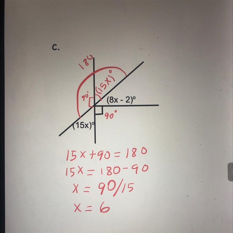 Is that right? Is x equal to 6?-example-1