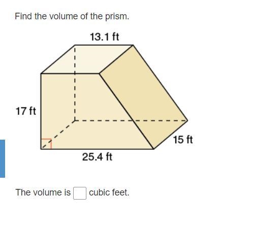 20 POINTS Find the volume of the prism.-example-1