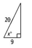 Find the measure of angle x. A.24 B.27 C.63 D.65-example-1