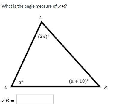 What is the Angled measurement of ∠B-example-1