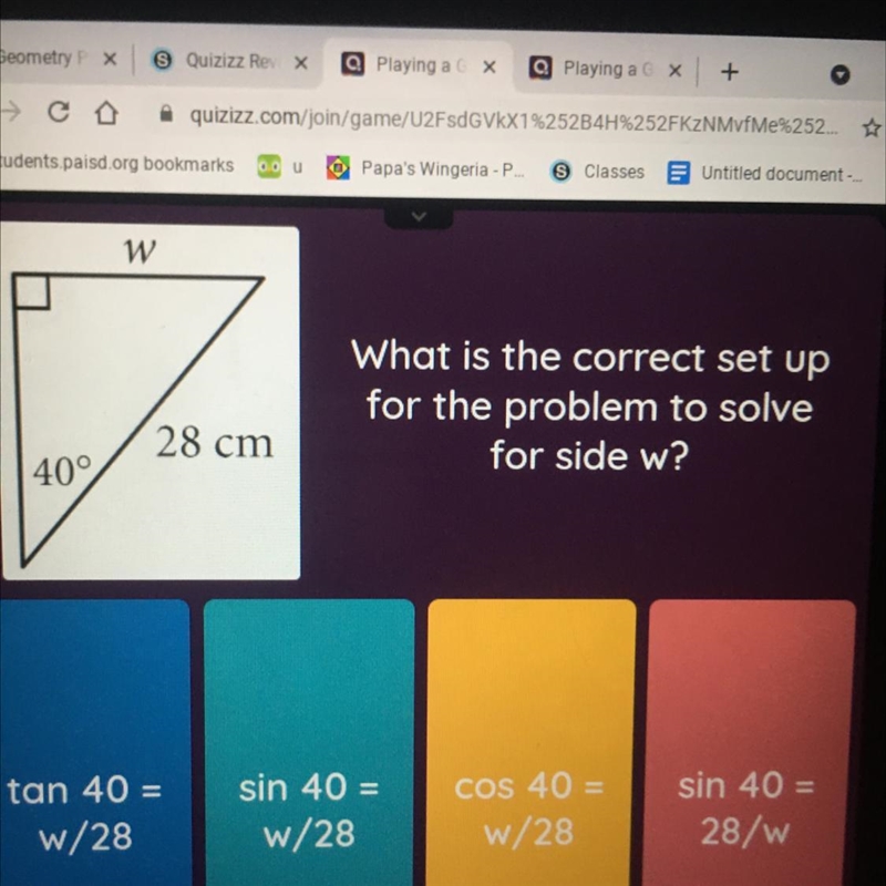 Help me please!!! Whats the length for w?-example-1