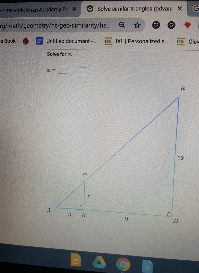 Hi I need help with my Khan academy homework whats the answer to X ​-example-1