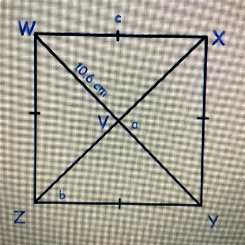 Calculate the value of c in the following square using the information given. с W-example-1