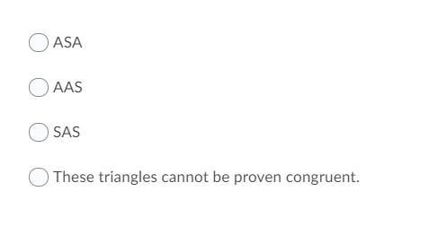 Which rule explains why these triangles are congruent?-example-2