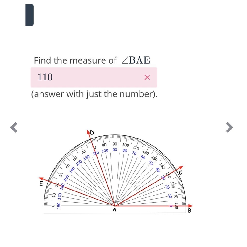 Find the measure of ∠BAE-example-1