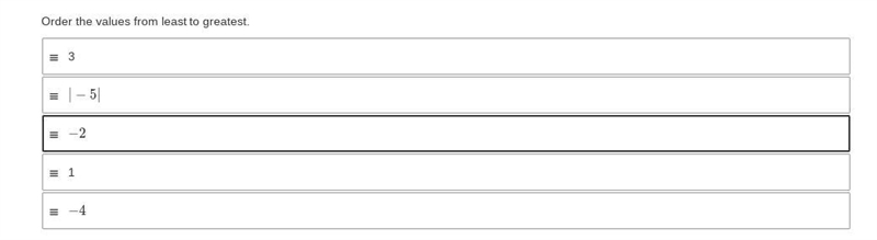 I need help. Order them from least to greatest-example-1