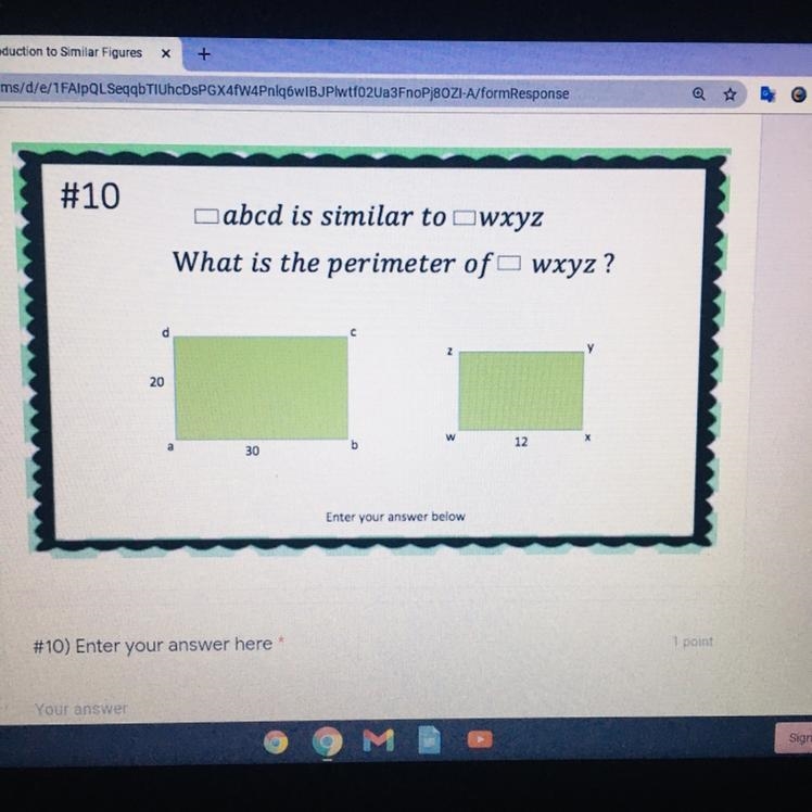 Abcd is similar to wxyz what is the perimeter of wxyz-example-1