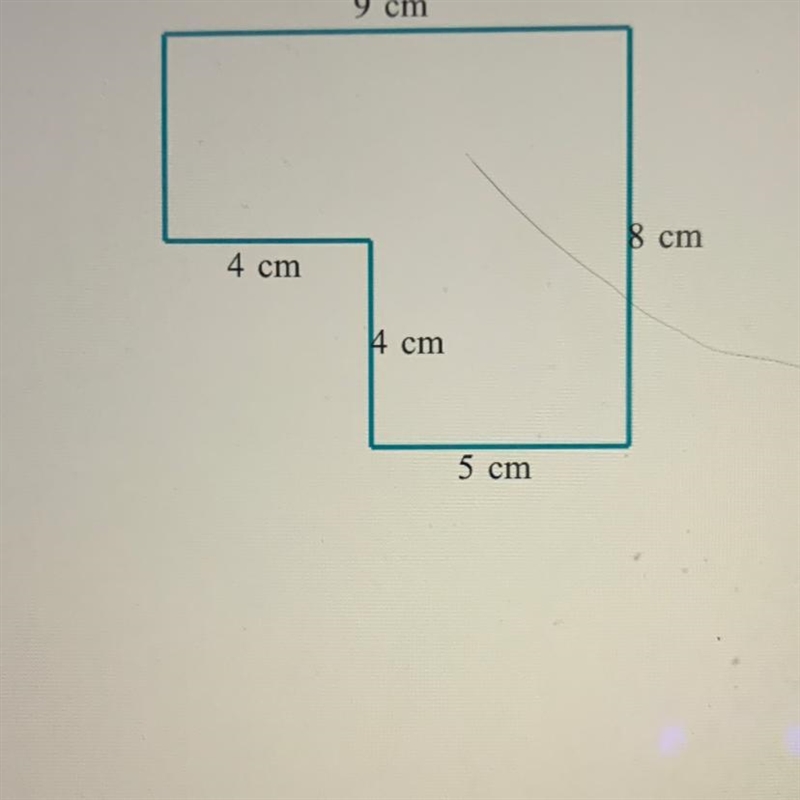 Find the area of the figure. (Sides meet at right angles.) Sem please help solve this-example-1