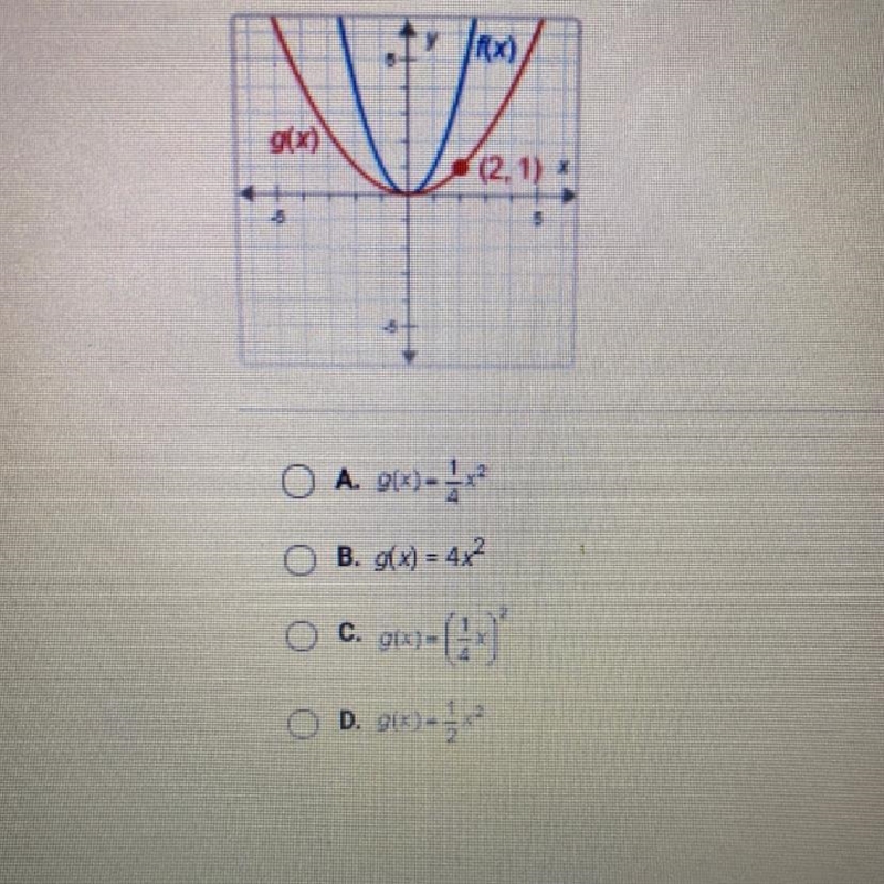 F(x) = x2 What is g(x)?-example-1