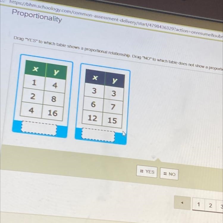 Which table is proportional and which is not guys please help-example-1