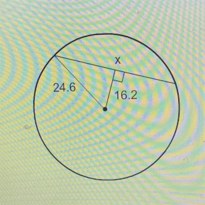 What is the value of x to the nearest tenth? A) 29.5 B)18.5 C)37.0 D)40.8-example-1