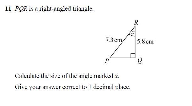 PQR is a right angled triangle calculate the size of angle marked x-example-1