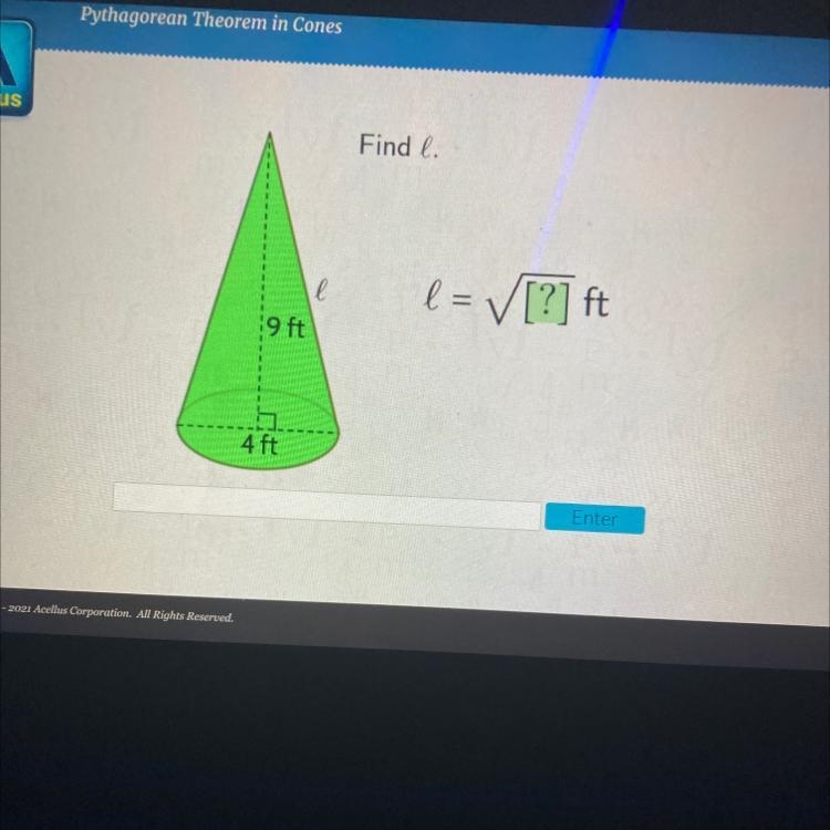 L = [?] ft 9 ft 4ft PLEASE HELP MEMEMEMEME-example-1