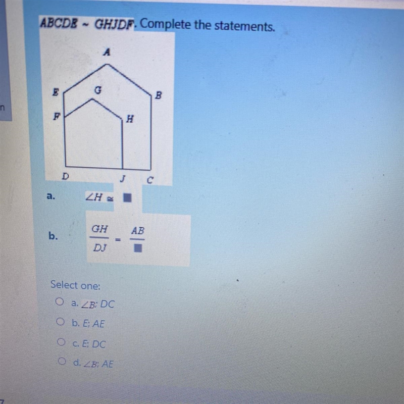 Complete the statements.-example-1