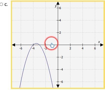 Select the correct answer. If function f has zeros at -3 and 4, which graph could-example-3