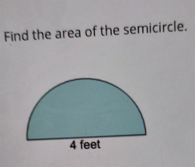 Find the area of the semicircle.​-example-1