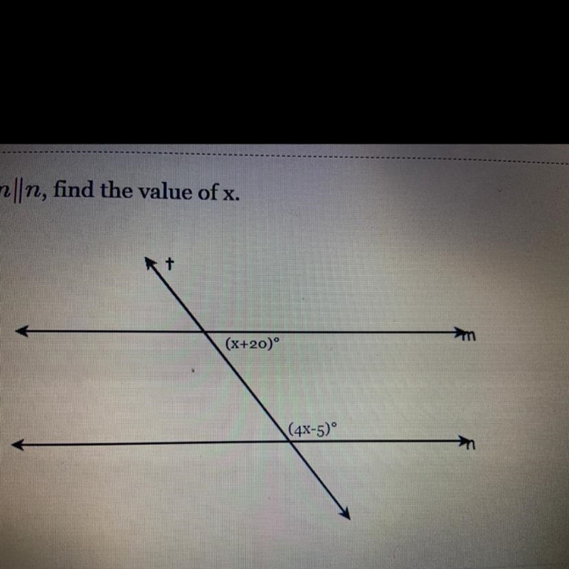 Help find the value of x pls-example-1