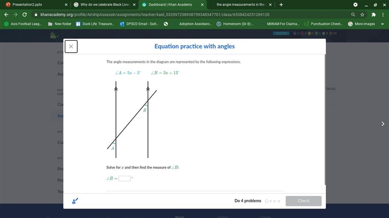 The angle measurements in the diagram are represented by the following expressions-example-1