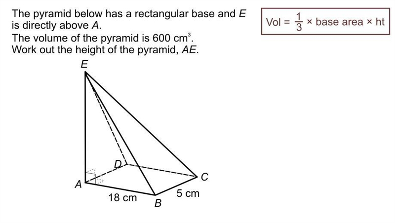 Work bout the height of this pyramid?-example-1