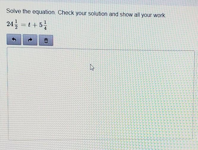 Solve the equation. Check your solution and show all your work. very confused about-example-1