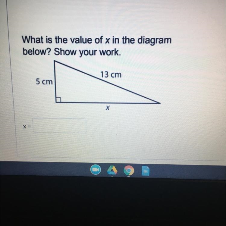 What is the value of x in the diagram below??-example-1