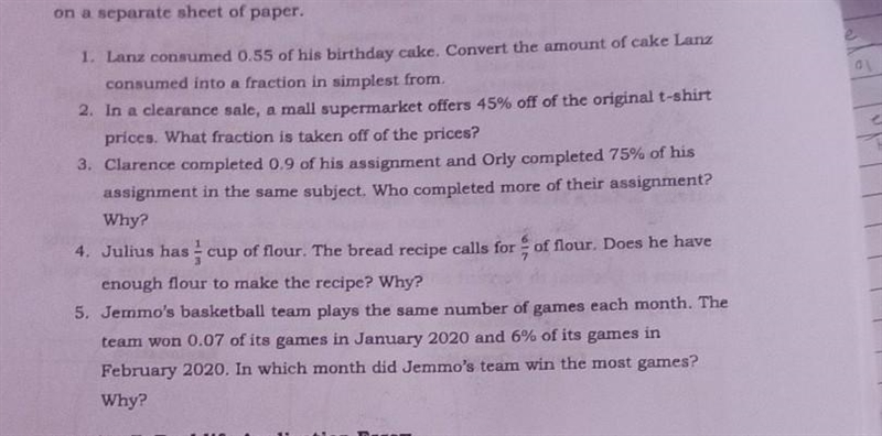 Which of the five situation that is applied in real life is situation number___?why-example-1