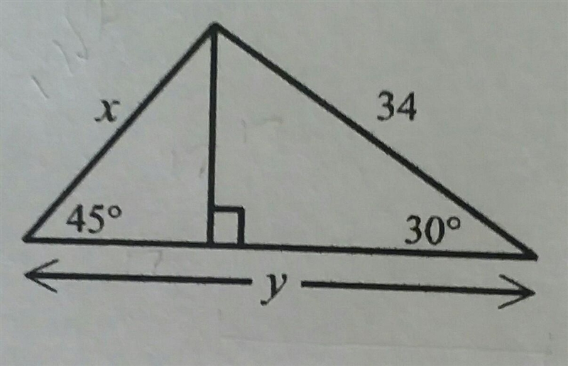 Can someone help me, please? I need to find the value of x and y rounded to the nearest-example-1