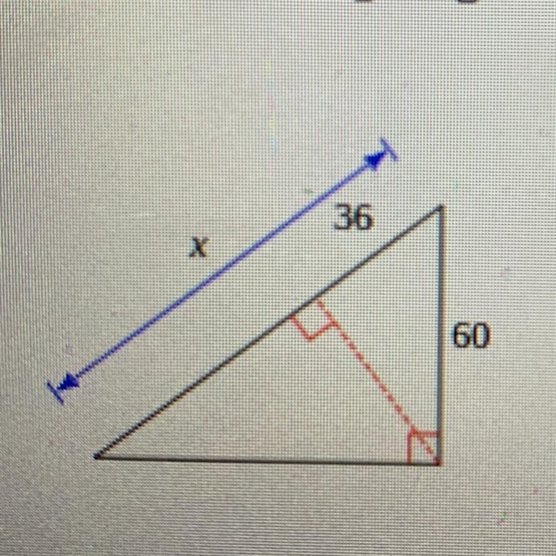 Find the missing length indicated. Leave your answer in simplest radical form. How-example-1