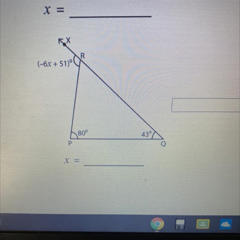 I need to solve for x-example-1