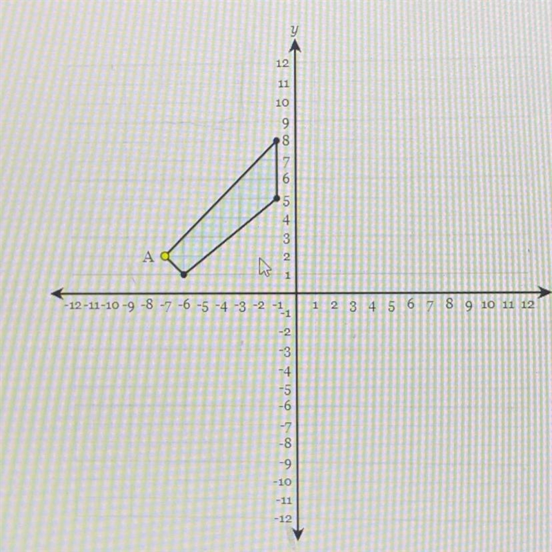 The figure below is translated left 3 units. What are the coordinates of the image-example-1