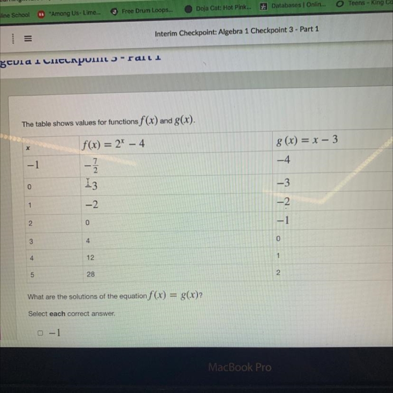 Please help!!!!!!!!!! I need this answer ASAP Answer choices: -1 0 1 2 3-example-1